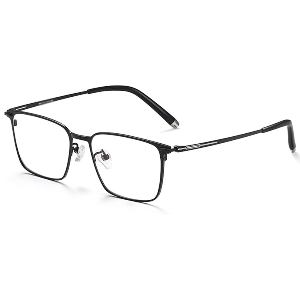 Blue/Light/Black Pure Titanium Reading Glasses For Men And Women, Blocking Computer Eyewear, Size 3.0X