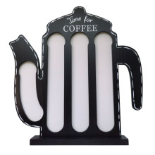 Coffee Bag Storage Coffee Bag Holder Large Capacity Coffee Creamer Storage Box Wooden Coffee Bag Wooden Ornaments B