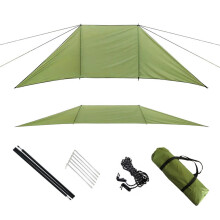 Beach Fence Anti Wind Camping Privacy Screen Outdoor Wear Resistant Wind Blocker Carry Bag Windbreak 450x140cm