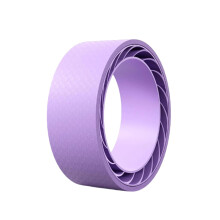 Yoga Roller Fit Prop 32x12cm FoamPadded Back Stretcher With Center Spine Cradle Wheel MultiPurpose Compact Portable