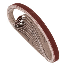 Sanding Belts 10Pack, 1/4 X 123/4, 240 Grit Aluminum Oxide, For Belt Sander, Metal Grinding, Woodworking, Rust Removal