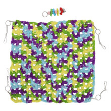Amaca a doppio strato per lucertole, altalena per rettili, letto sospeso, amache staccabili per drago barbuto, geco, camaleonte, design multicolore