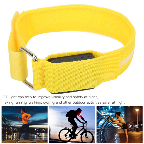 Adjustable Outdoor LED Armband with Flashing Modes, Yellow 1