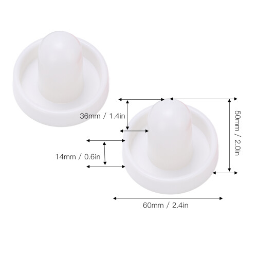 60mm Table Hockey Pushers Set – Ergonomic Plastic Game Accessories 1