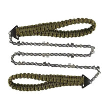 Pocket Saw Chain Tool For Camping Outdoor Survival Lightweight Ergonomic Design With Sharp Teeth Green