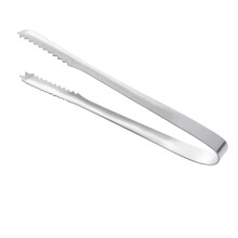 Heavy Duty Stainless Steel Ice Tongs 30cm Long Handle Easy Grip for Kitchen and Bar