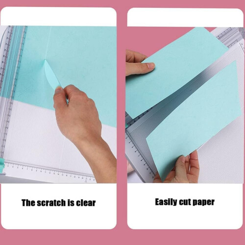 Paper Trimmer and Scoring Board with Clear Scale, Foldable for Card Making, Scrapbooking, Gift Boxes 1