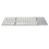 3 Folding Bluetooth Keyboard with Touchpad, 63 Keys, 10m Range, Silver White 1