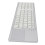 3 Folding Bluetooth Keyboard with Touchpad, 63 Keys, 10m Range, Silver White 11