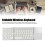 3 Folding Bluetooth Keyboard with Touchpad, 63 Keys, 10m Range, Silver White 3