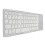 3 Folding Bluetooth Keyboard with Touchpad, 63 Keys, 10m Range, Silver White 5