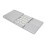 3 Folding Bluetooth Keyboard with Touchpad, 63 Keys, 10m Range, Silver White 13