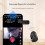 Portable Remote Control Page Clicker for Ereader 2.4GHz Wireless Handsfree Page Turn 10m Range TypeC Charge White 4