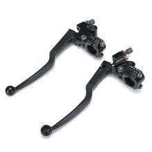 Aluminum Motorcycle Brake Clutch Levers Set Black Durable Alloy for Honda CG125