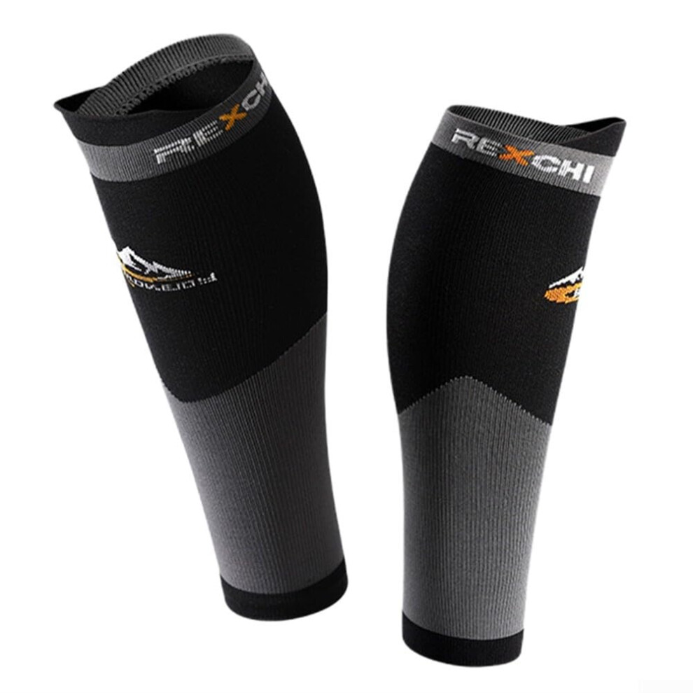 Socks with Calf Support Compression Size L Black Shin Splints Relief During Workouts