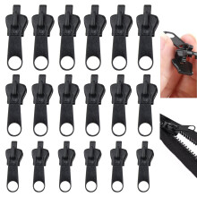 18 Pcs Universal Zipper Kit with 3 Sizes, Durable Alloy Pull Replacement for Clothes Bags Jackets Luggage