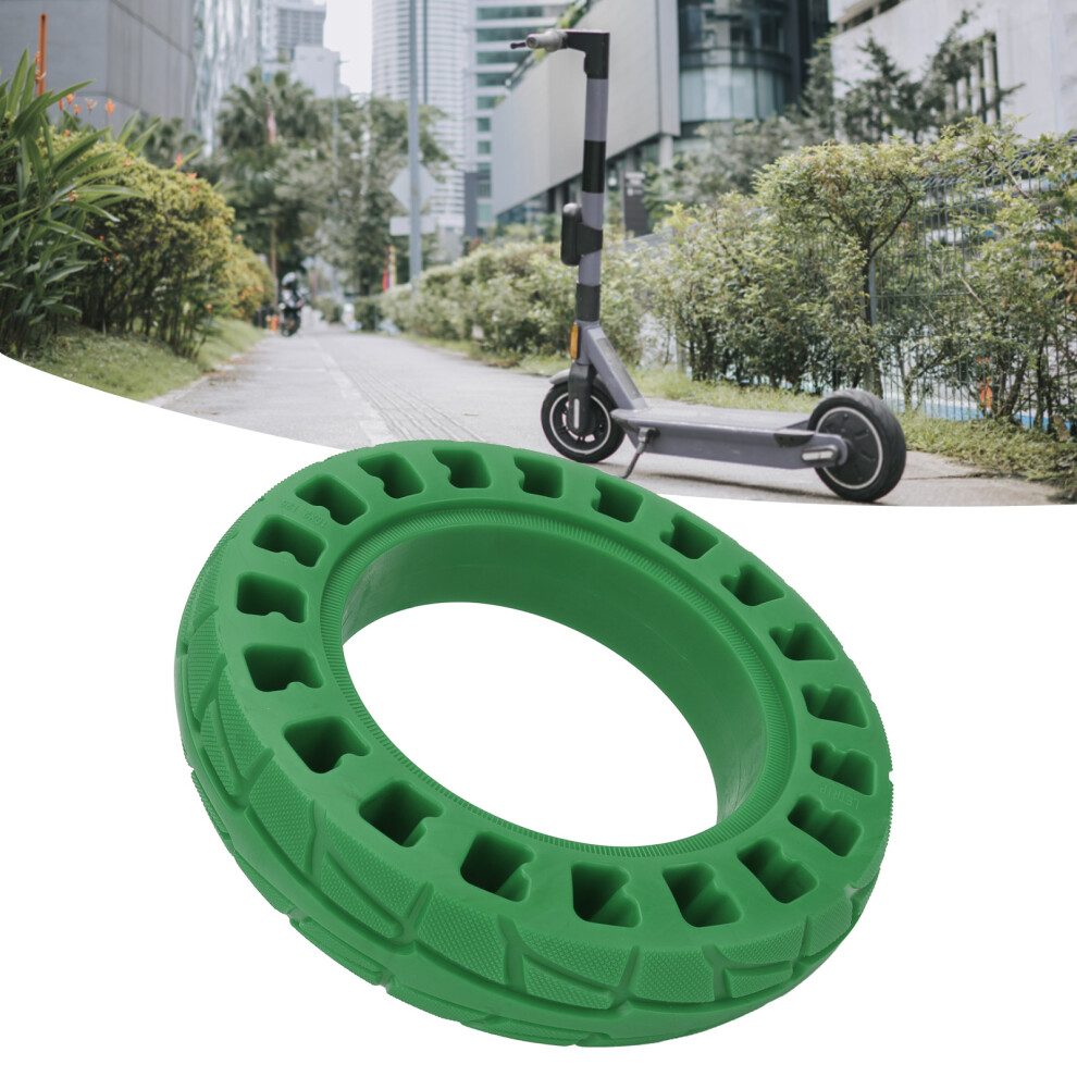 10-Inch Honeycomb Rubber Tire For Scooter - Puncture-Free Green 5081375155354