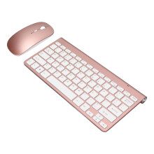 Rose Gold Wireless Keyboard & Mouse Set 78 Keys 2.4G USB Thin Mute