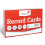 Silvine 8x5" White Record Cards - Lined with Headline, 100 Cards per Pack. Ref 585W ( 1
