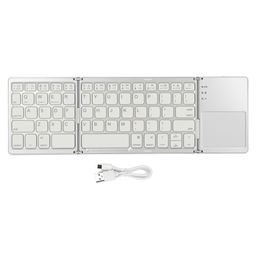 Πτυσσόμενο πληκτρολόγιο Bluetooth με touchpad, εξαιρετικά λεπτό πτυσσόμενο πληκτρολόγιο