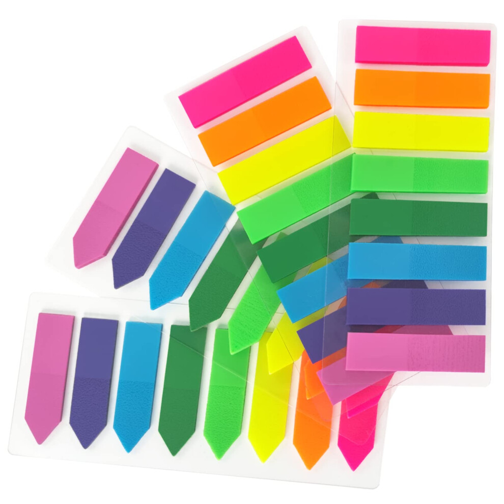 Evg Owlkela 800Pcs Sticky Tabs, 8 Colour Index Tabs, Translucent Tape Flags For Page Mark