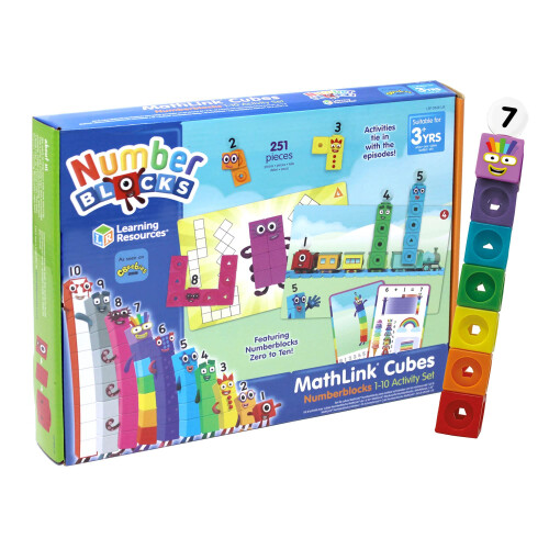 Learning Resources Learning Resources LSP0949-UK MathLink Cubes Numbe 1