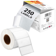 Double Dragon Address Labels | 250 Labels/Roll | 89mm x 36mm | Self-Adhesive White St