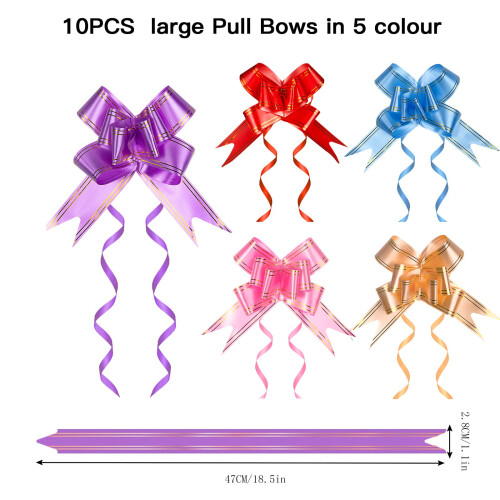 Large Cellophane Hampers Bags With Pull Bows, HCSS 2