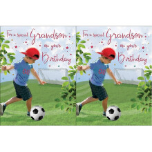 Piccadilly Greetings Regal Publishing C80231Birthday Card Grandson, black|yellow|whit