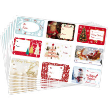 135Pcs Christmas Labels Stickers Xmas Present Gift Labels Christmas Self Adhesive Gif