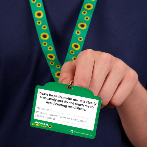 Autism Awareness Card with Hidden Disabilities Sun 2