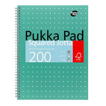 Pukka Pad, A4 Squared Metallic Jotta Book Bulk 1 Pack – 29.7 x 23cm – Wirebound Noteb