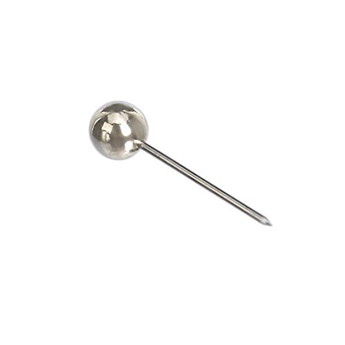 Amazon Basics Map Push Pins, Plastic Head, Steel Point, Gold & Silver, 100-Count 2