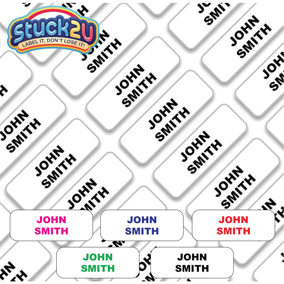 Hp 120 Personalised Stick On Name Labels For Clothes Kids, No Iron Just Peel And Stick!