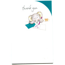 UK Greetings | Thank You Card | Appreciation Cards | Her/Him | Cute Elephant Design |