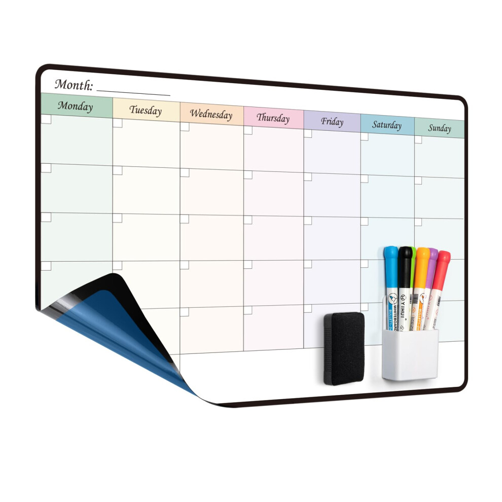 Staedtler Mccorl Whiteboard Calendar For Fridge And Wall, Weekly/Monthly Planner, Self Adhesive