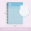 NU: Notebooks - Cloud Pastels Range - A5 Blue Notebook - Wirebound Notebook - 110 Pag 2