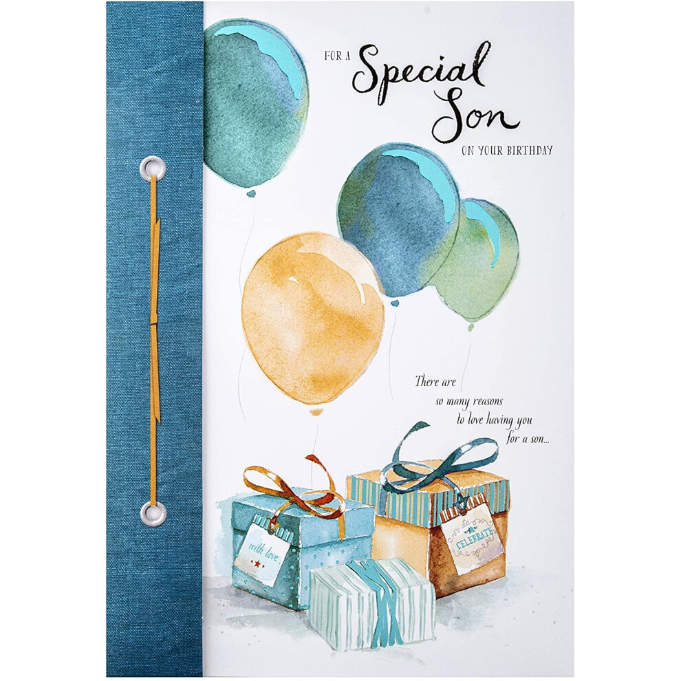 Swift Hallmark Birthday Card For Son - Classic Illustrated Design