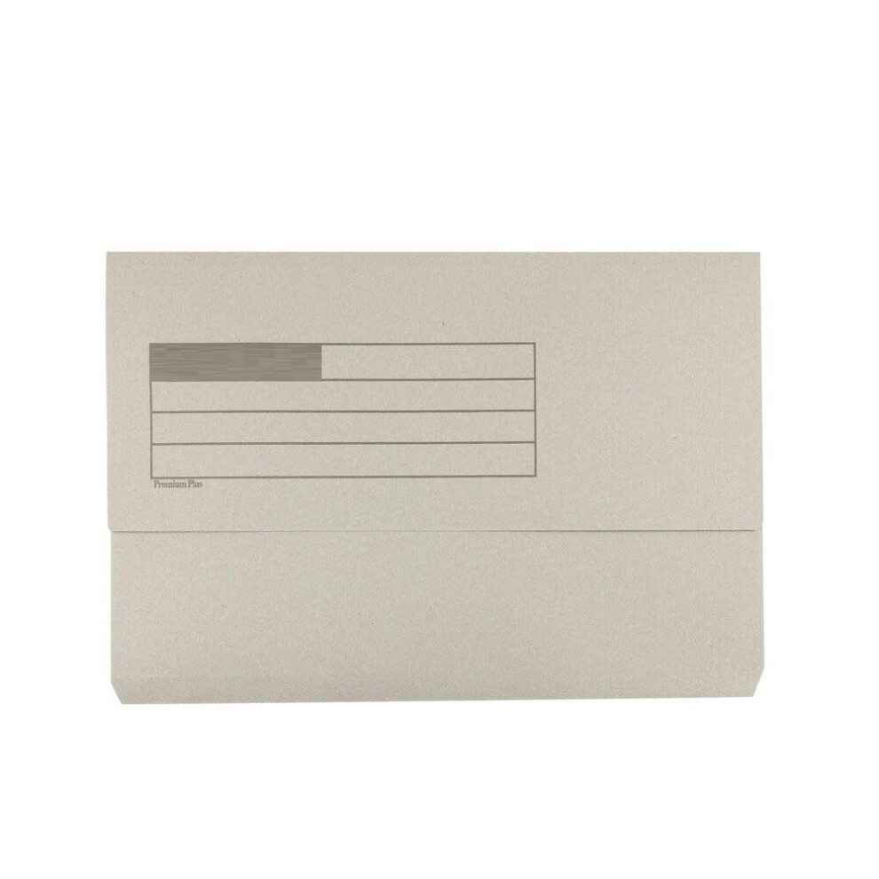 Brother Foolscap Document Wallets 285Gsm, Assorted Colours, Pack Of 10 Folders (Grey) Grey