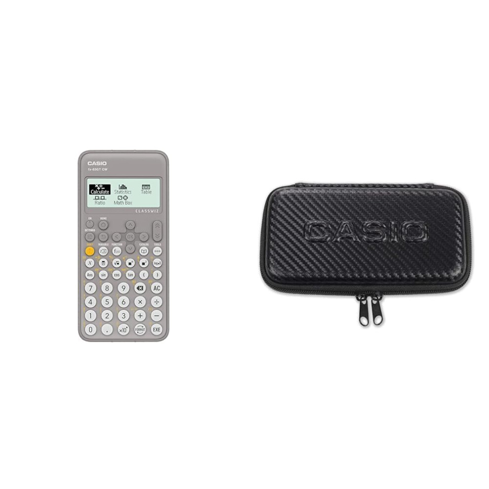 Staedtler Casio Fx-83Gtcw Scientific Calculator + Fx-Case-Cb-Bk2 Protective Case For Techn Grey