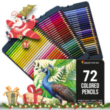 Zenacolor 72 Colouring Pencils with Metal Box 72 Unique Coloured Pencils and Pre Shar