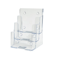 Deflecto Countertop 3 Tier A5 Portrait Multi Tier Literature Holder - Pack of 6 - Mag