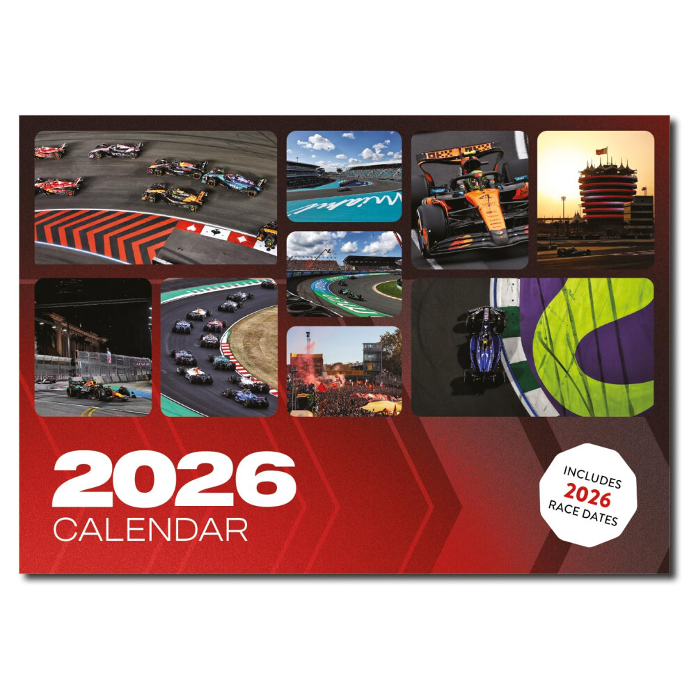Addis Formula 1-Themed Calendar 2026 Season F1 Wall Calendar Racing Gift Present