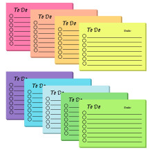 Hemiks 9 Pack to Do List Sticky Notes, Self-Stick