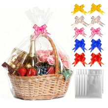 10pcs Extra Large Cellophane Bags for Hamper 28 x