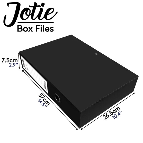 Box File with Lock Spring Ring Pull & Catch Glossy Finish 75mm Spine Ideal Document O 1