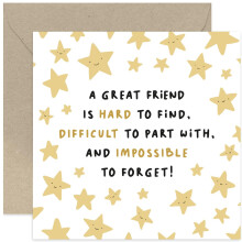 Old English Co. Thank You Card for Friend - Appreciation Card for Friend - Friend Get