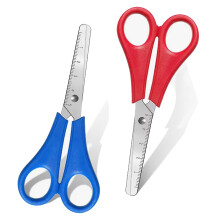 SUHAI 2 Pcs Kids Scissors, Compact Style, Blunt Ti