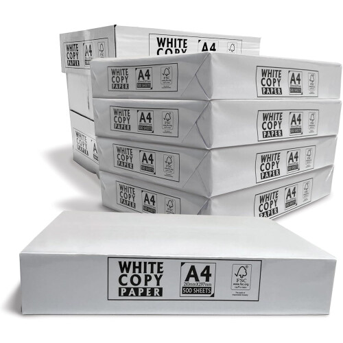Value Plus A4 70gsm Copier Paper Multipurpose Printer Paper 5 Reams 2500 Sheets