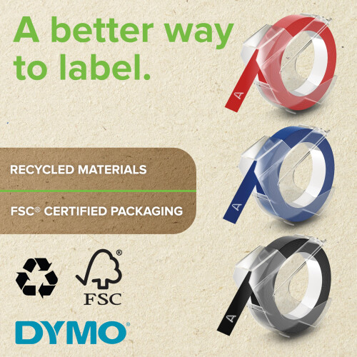 DYMO DYMO Authentic Embossing Label Tape | 9 mm x 3 m r 2